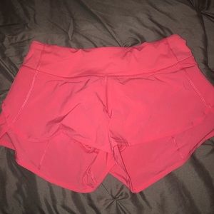 Lululemon Pink Athletic Shorts